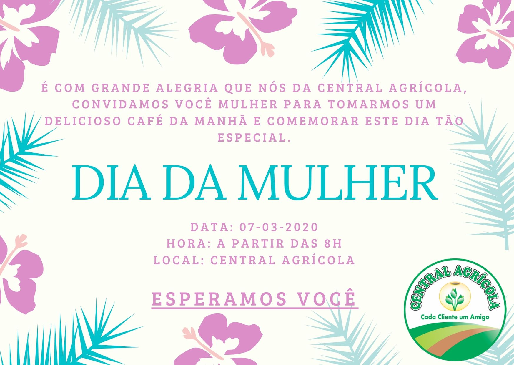 Cha em homenagem ao dia da Mulher